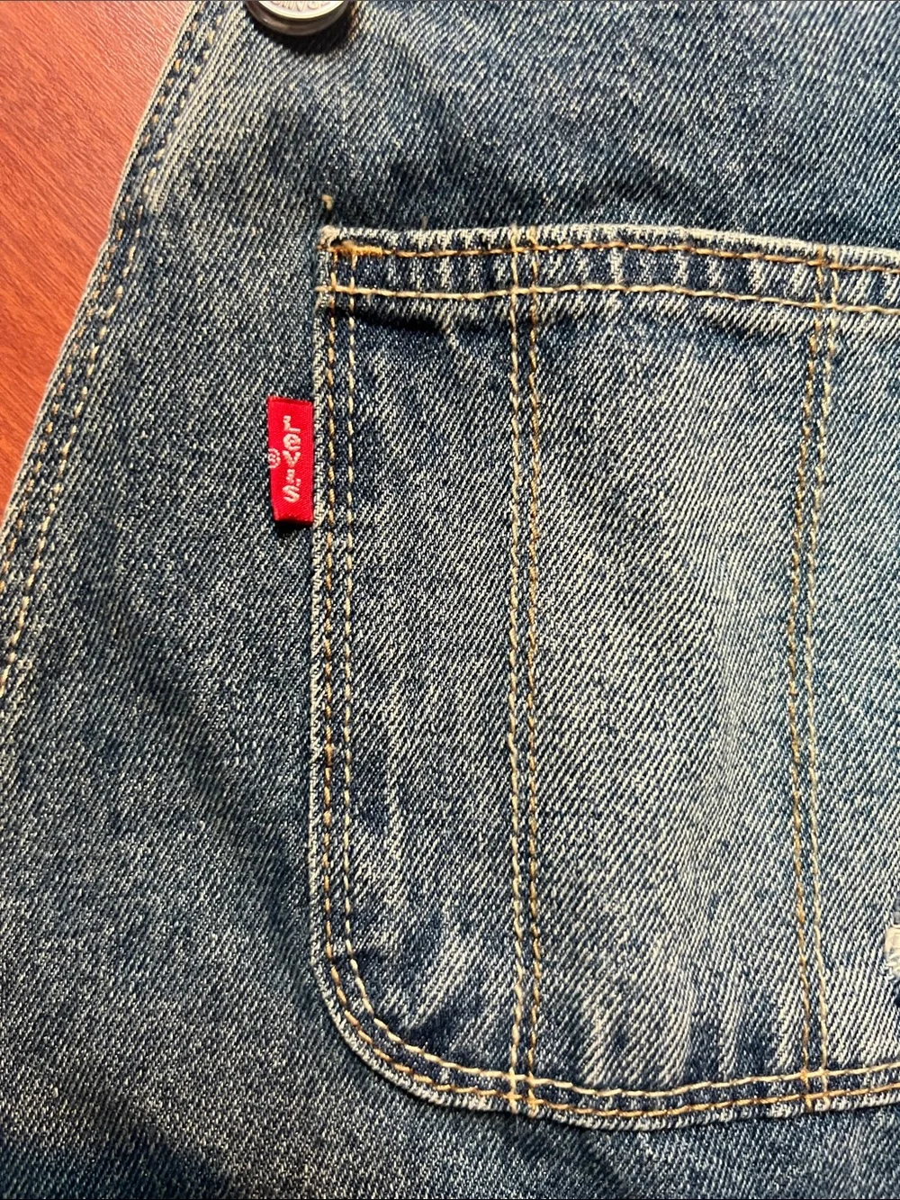 Levi's Blue Denim girls size 10 denim Shortall Overalls